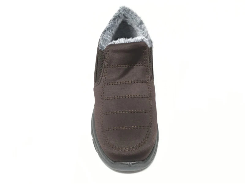 Bota de borreguillo burdeos con suela de goma impermeable - Calçats Bertrán Vilafranca
