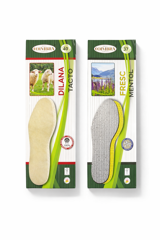 Plantillas marca Coimbra polar, carbón, fresc y lana