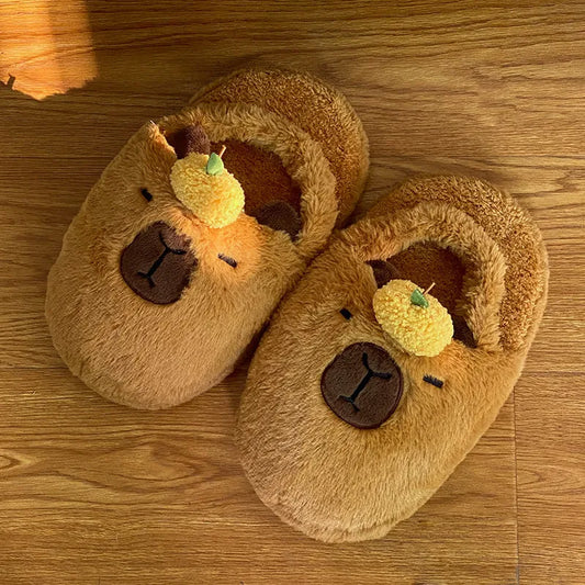 Zapatillas de muñeco Capybara