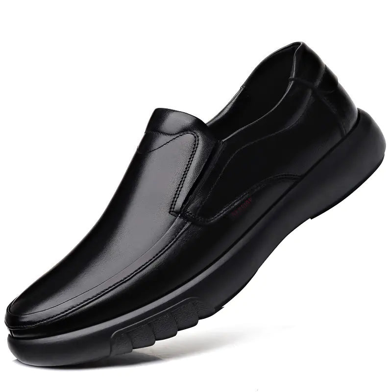 Zapatos anchos de piel para caballero
