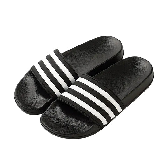EasyStep – Chanclas unisex con rayas, ligeras y cómodas para casa o exterior