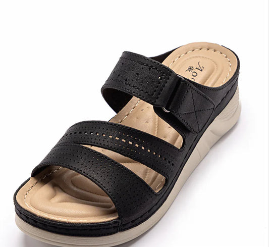 Pantuflas Casuales con plataforma y cuña de tallas Grandes