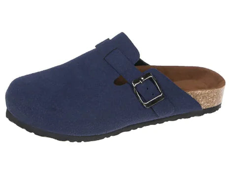 Pantuflas casuales de piel suela suave