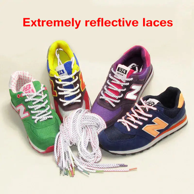 Cordones reflectantes de colores
