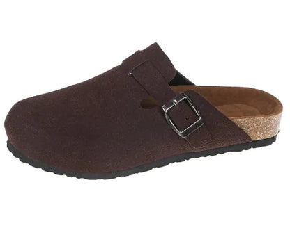 Pantuflas casuales de piel suela suave