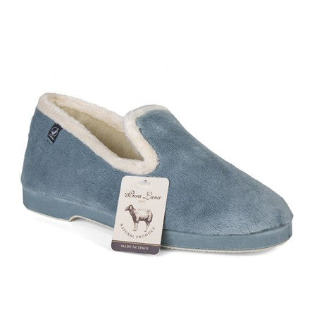 Zapatlilla cerrada borreguillo casa lana virgen