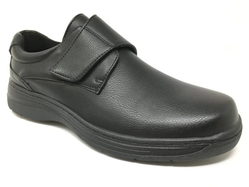 Zapato de polipiel con velcro para pies anchos o con juanetes - Imagen 7