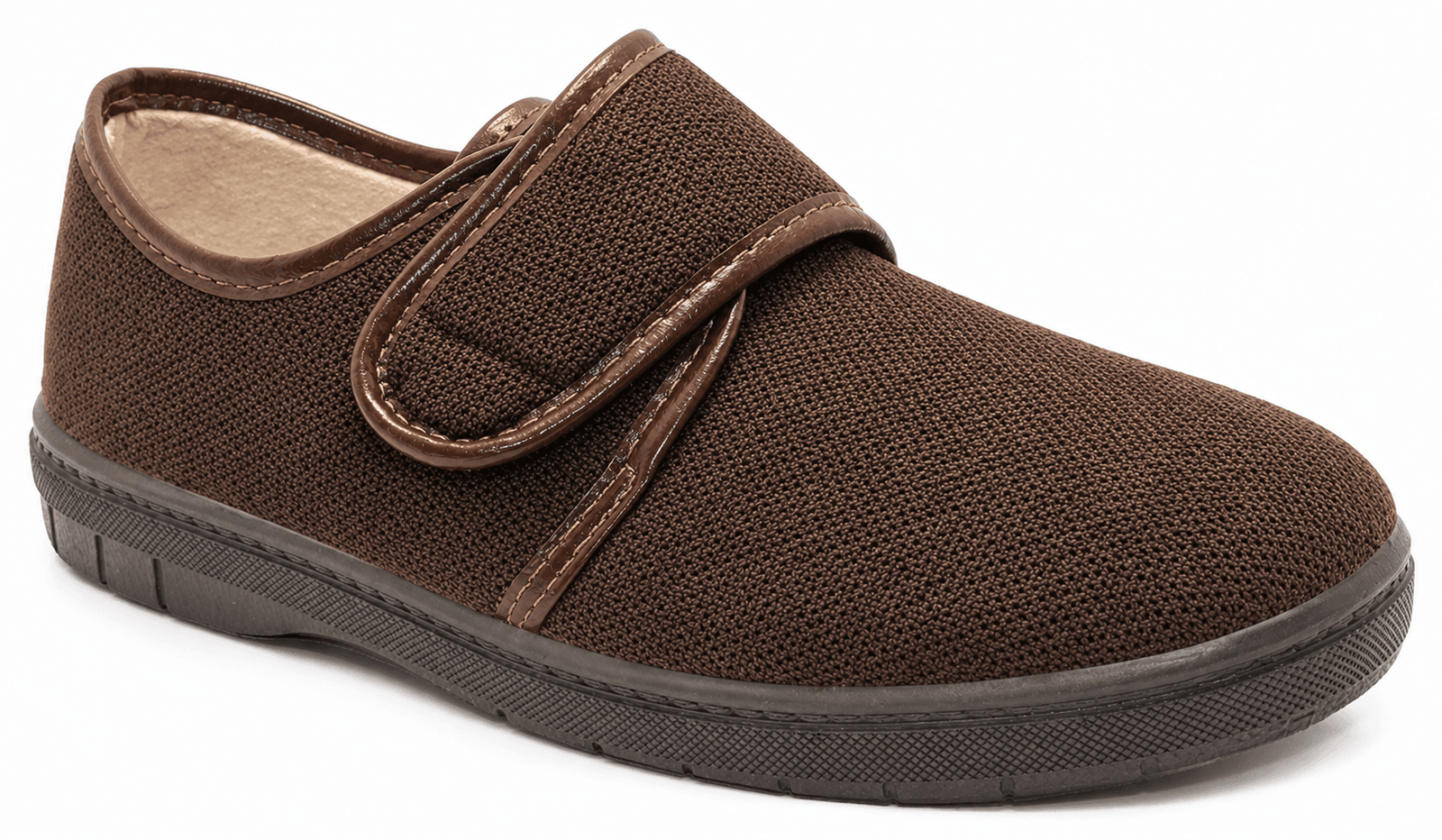 Zapato ancho hombre en velcro terciopelo invierno y sin forro verano - Imatge 3