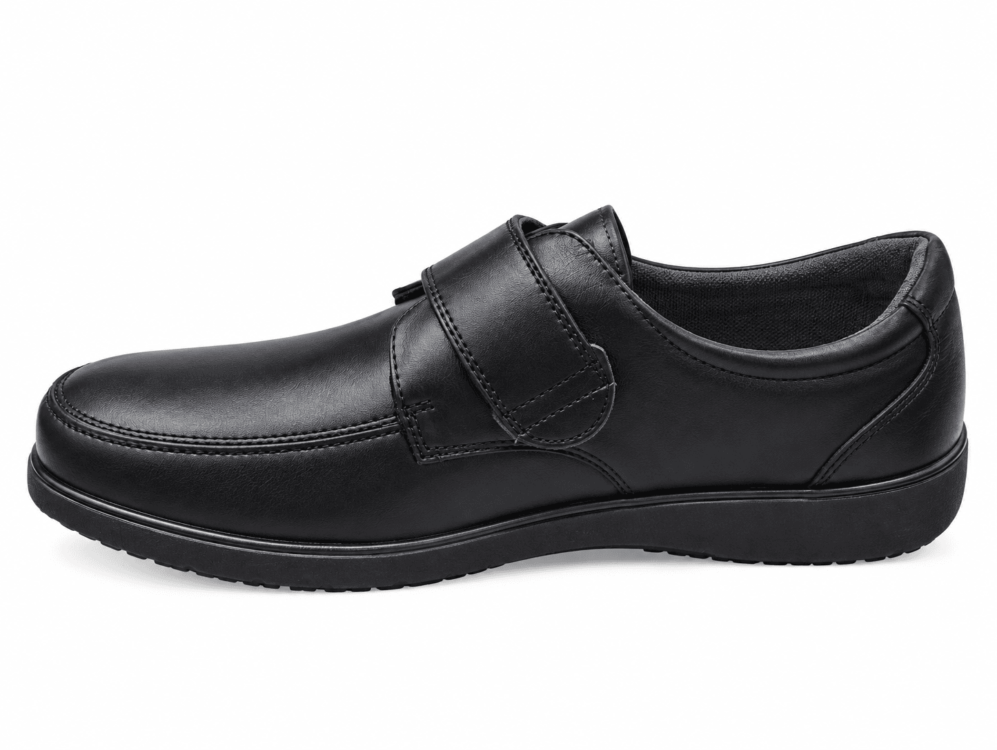 Zapato de piel velcro para pies anchos o con juanetes - Imagen 5