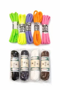 Cordones fluoroscentes, negro, marrón, blanco, hasta 190cm