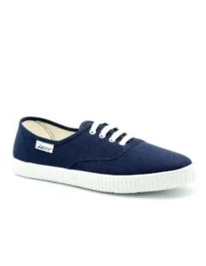 Zapatillas inglesas de lona marca JAVER en azul marino