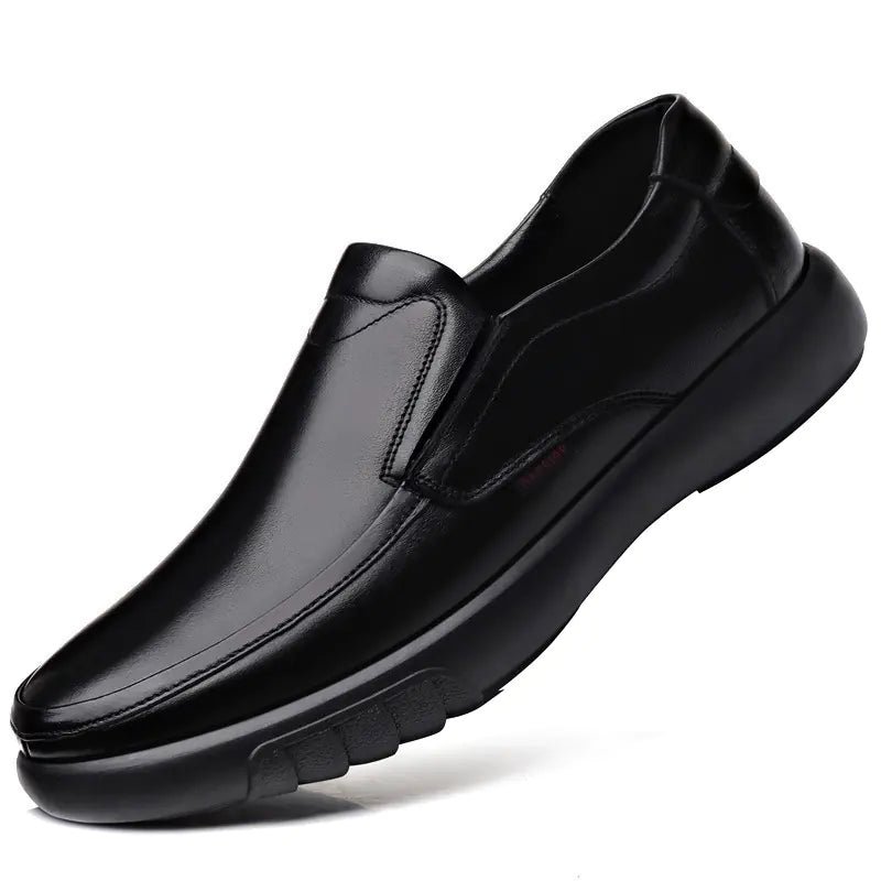 Zapatos anchos de piel para caballero