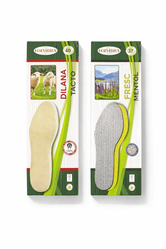 Plantillas marca Coimbra polar, carbón, fresc y lana